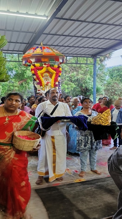 Group meditation session